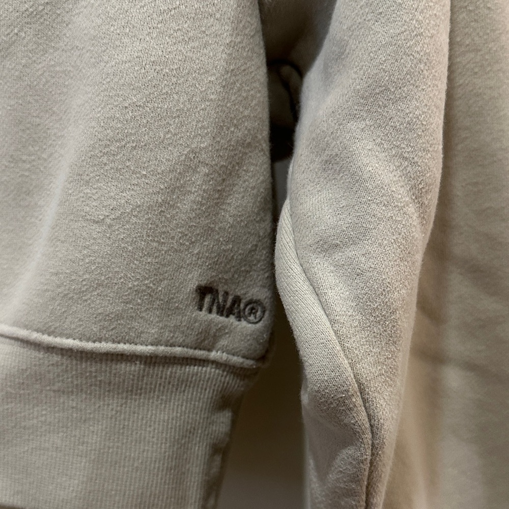 TNA Beige Half-Zip Cropped Sweatshirt Size M - Picture 4 of 8